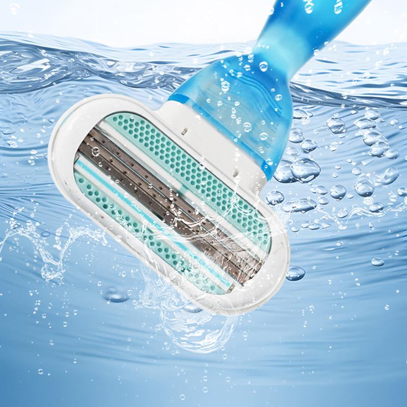 Womens Body Razor With Three Precision Floating Blades And Scratch Resistant Design Perfect For Full Body Grooming Home Travel