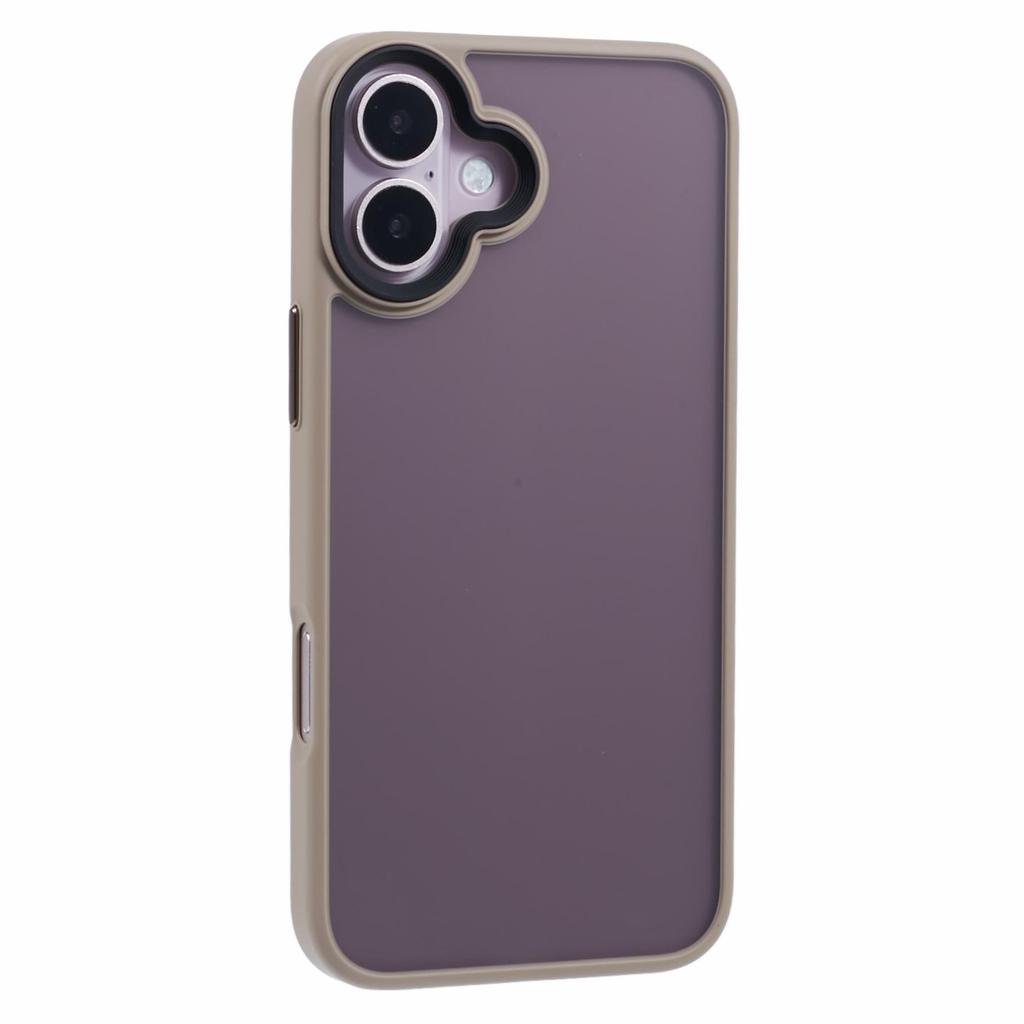 For iPhone 16 Plus Case Matte Finish PC+TPU Phone Cover Skin-Touch