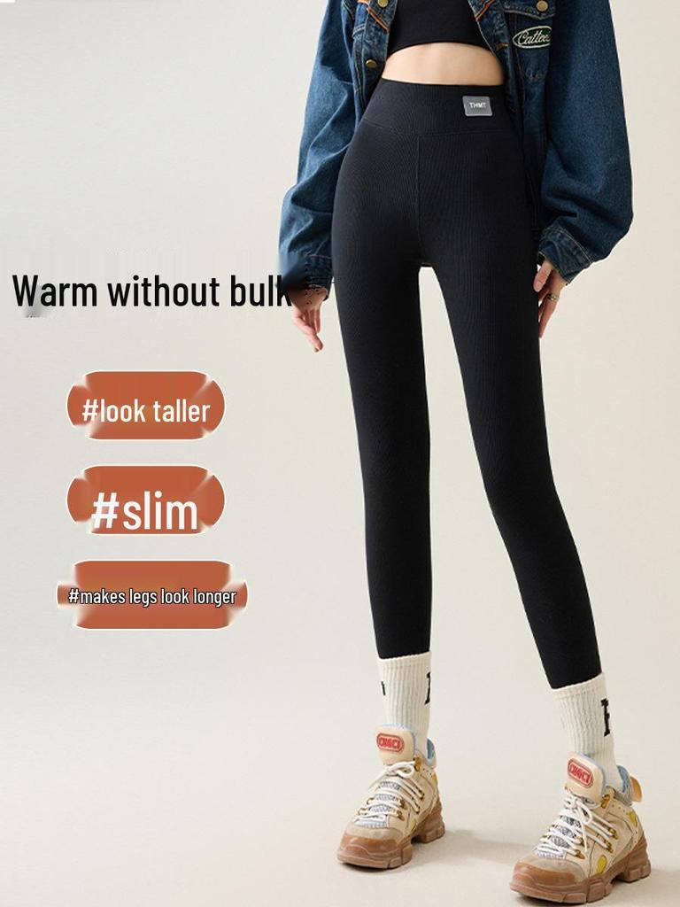 High Waist Fleece Lined Slimming Winter Leggings for Women - Extra Thick, Plus Size, Warm All-in-One Pants