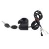 Keenso Motorcycle Handlebar Switch, Thumb Lock Electric Scooters Throttle Grip Accessory Black
