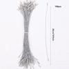 20cm Bullet Head Gold & Silver Thread Christmas Ornament Hanging Ropes, 100 pcs