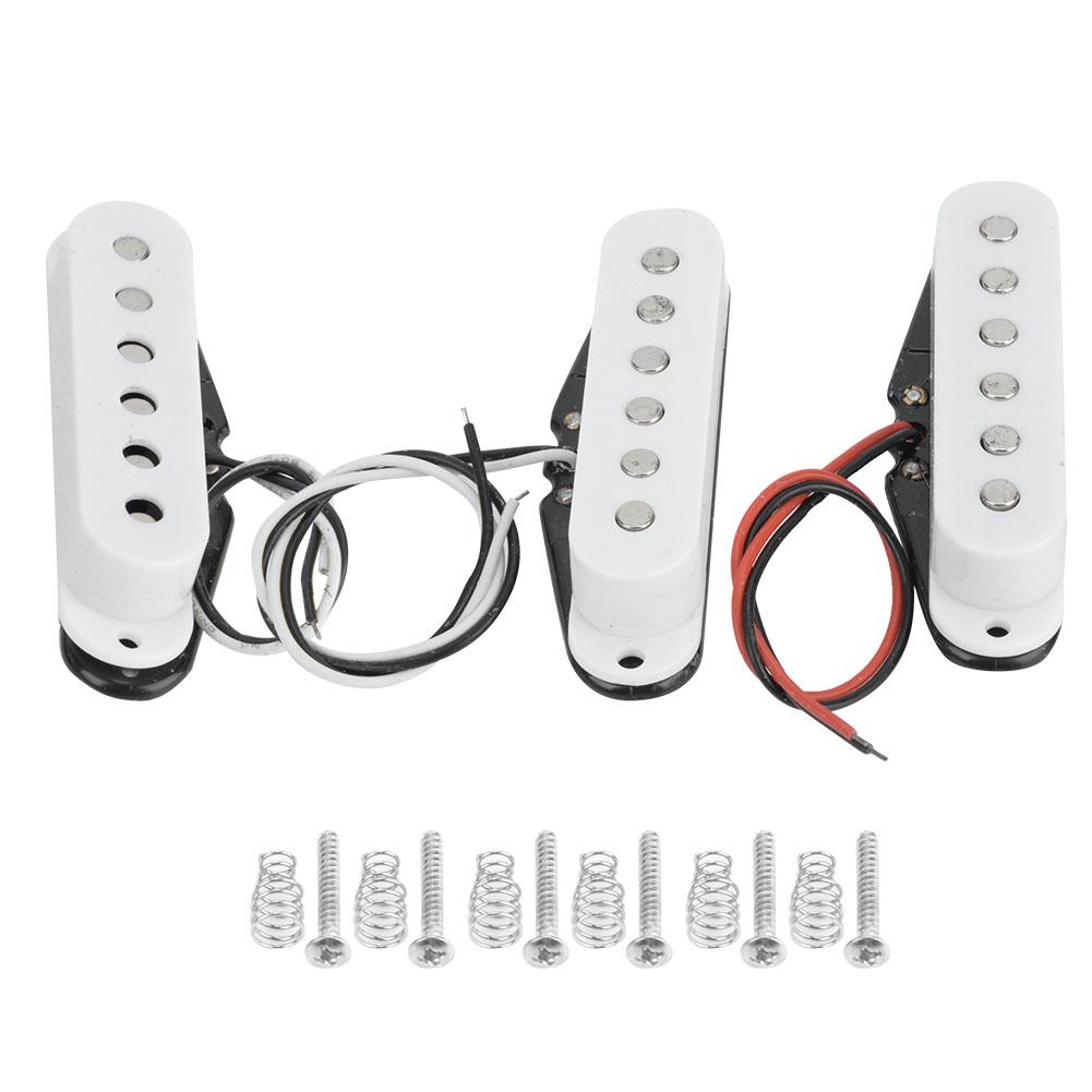3Pcs Pickup Set Neck Single Coil Pickups for Electric Guitar Parts Replacement