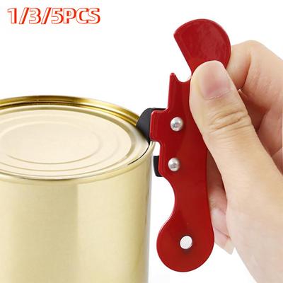 1/3/5pcs Multifunctional Bottle Opener Stainless Steel Safety Side Cut Manual Can Opener Creative Gift In