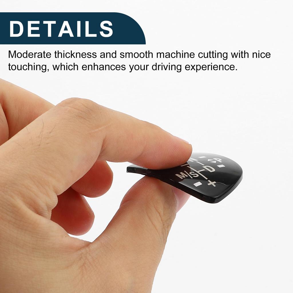 TUCKBOLD BMW Gear Shift Knob Button Cover for 1st Series F20 2nd Series 3rd Series F30 Sport Waterproof Center Console Knob Trim Interior Black with