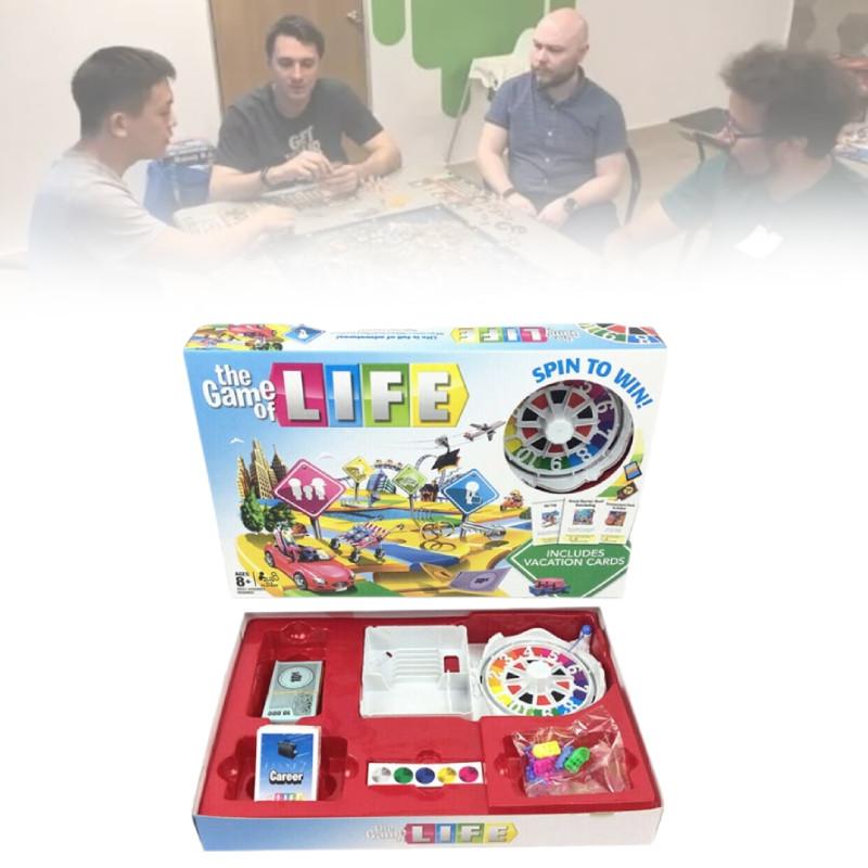 Das Brettspiel „Das Spiel des Lebens“ – Spielspaß für die ganze Familie und interaktives Spiel für alle Altersgruppen.