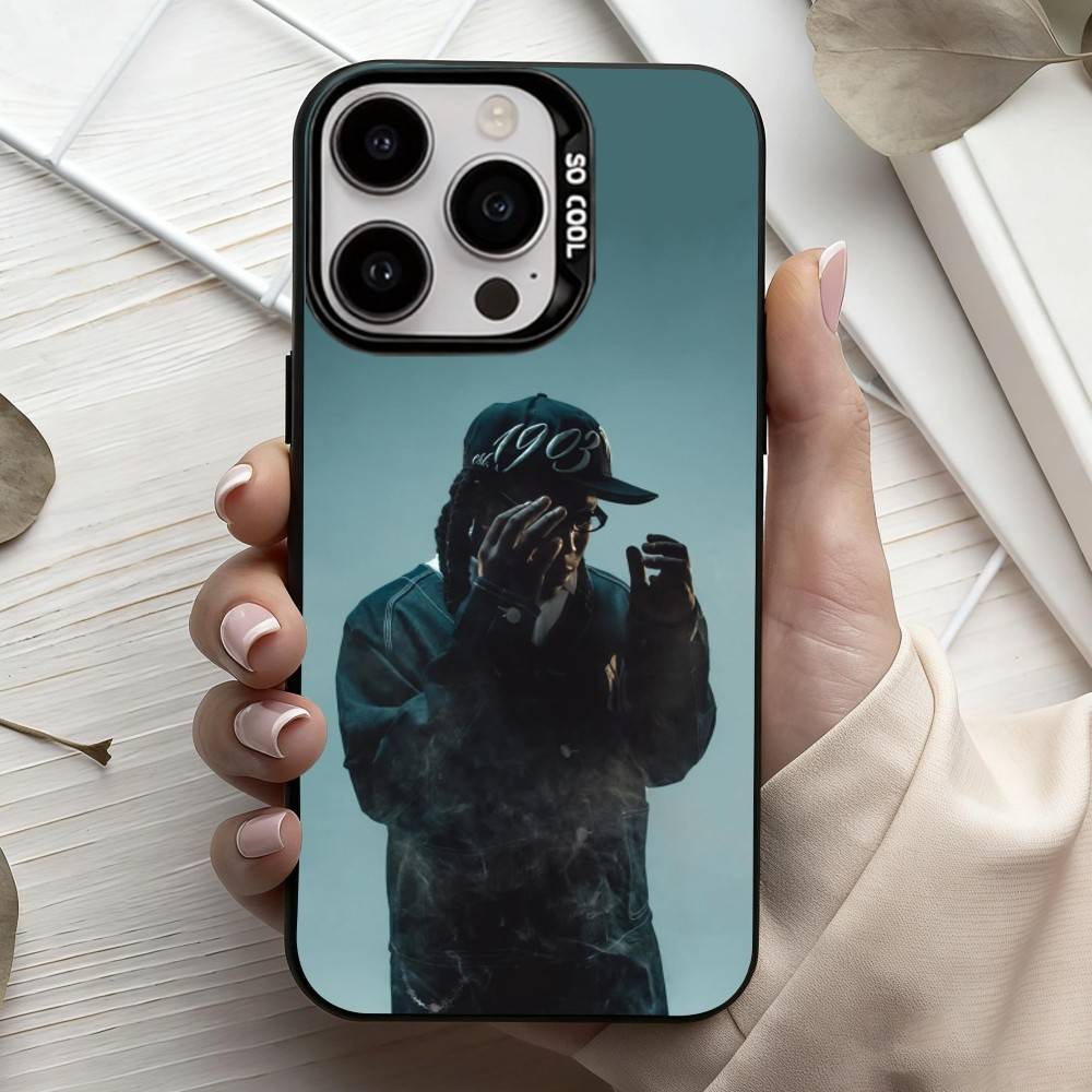 D-Don T-Toliver-R Rapper Singer Phone Case For iPhone17,16,15,14,13,12,11 Plus,Pro Max Black Candy Silver Phone Case