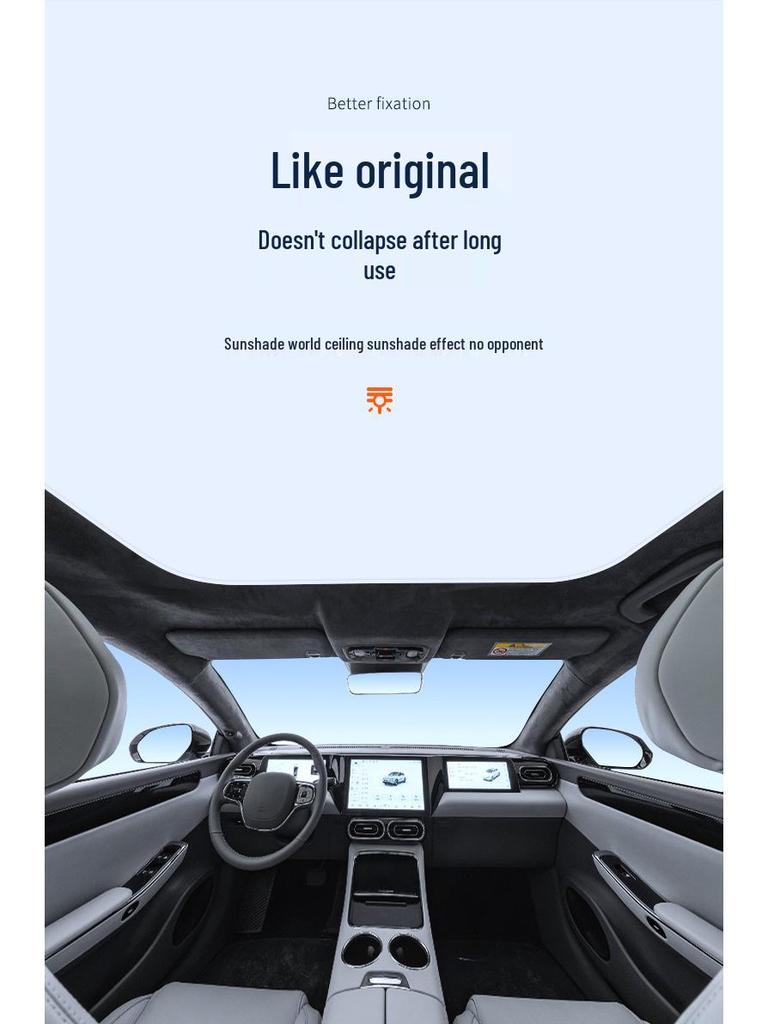 Leapmotor C01 Sunroof Ice Crystal Sunshade: Heat Insulation, Sun Protection, Privacy, and Light Blocker for Camping