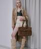 Jedrefeb5 Suede Butterfly Flap Bag Brown