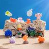 Aquarium Set of 18 and Marine Cute Miniature Miniature Aquarium Craft Micro Landscape Scenery Home Resin DIY Decor Corals, Fish, Life, Figurines,