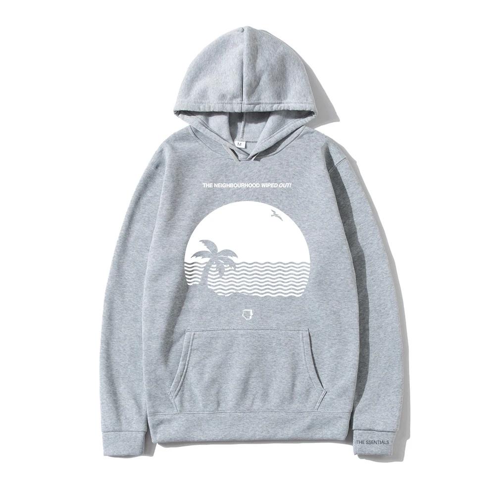 Wiped Out Hoodie Men Aesthetic Graphic Streetwear T-The N-Neighbourhood Hoodies Unisex Autumn Winter Vintage Hooded Sweatshirts