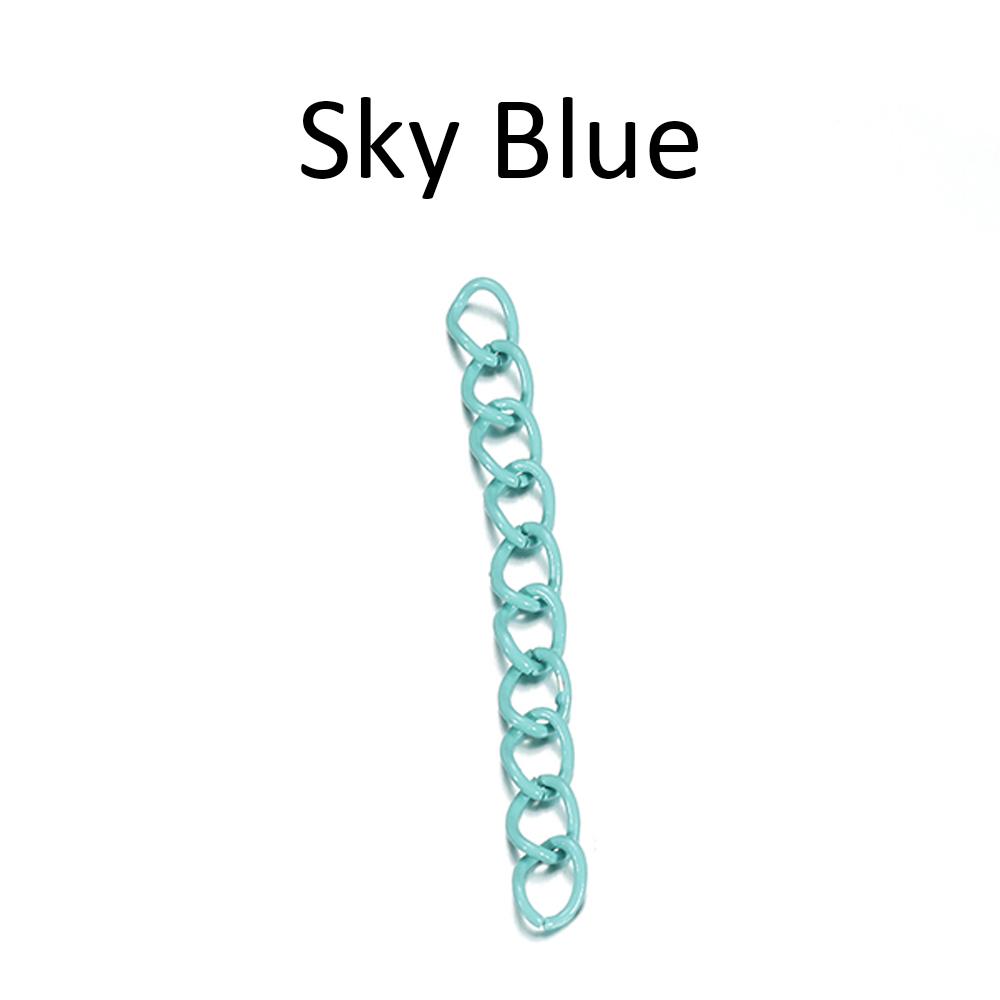 30pcs 4.5cm Colourful Necklace Extension Chain Bulk Bracelet Extended Chains Tail Extender For DIY Jewelry Making Supplies