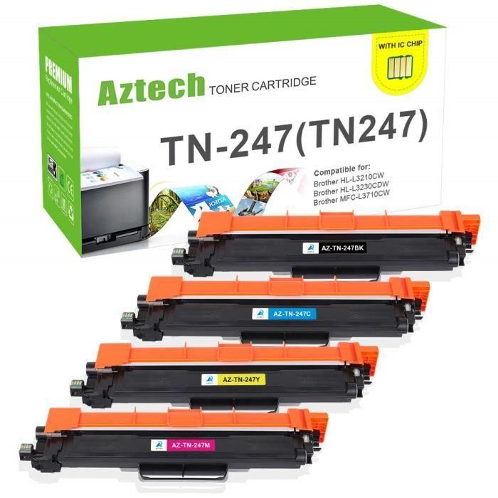 Aztech Compatible for Brother TN247 TN243 TN-247BK TN-247C TN-247M TN-247Y for Brother DCP-L3550CDW MFC-L3750CDW HL-L3210DW HL