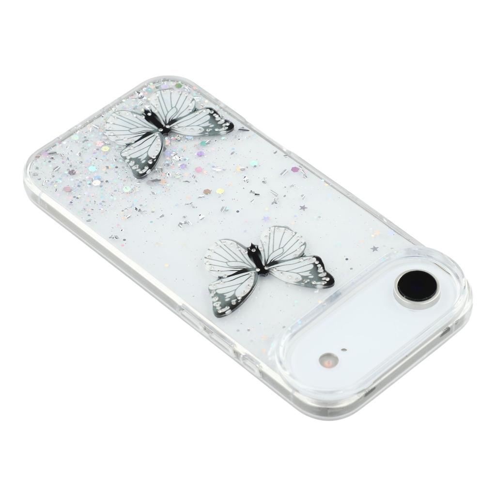 For iPhone Air Case Epoxy PVC Butterfly TPU Aesthetics Phone Cover