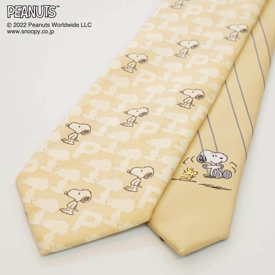 Peanuts Snoopy Tie PND48164 Yellow SNOOPY Business Brand Tie Gift