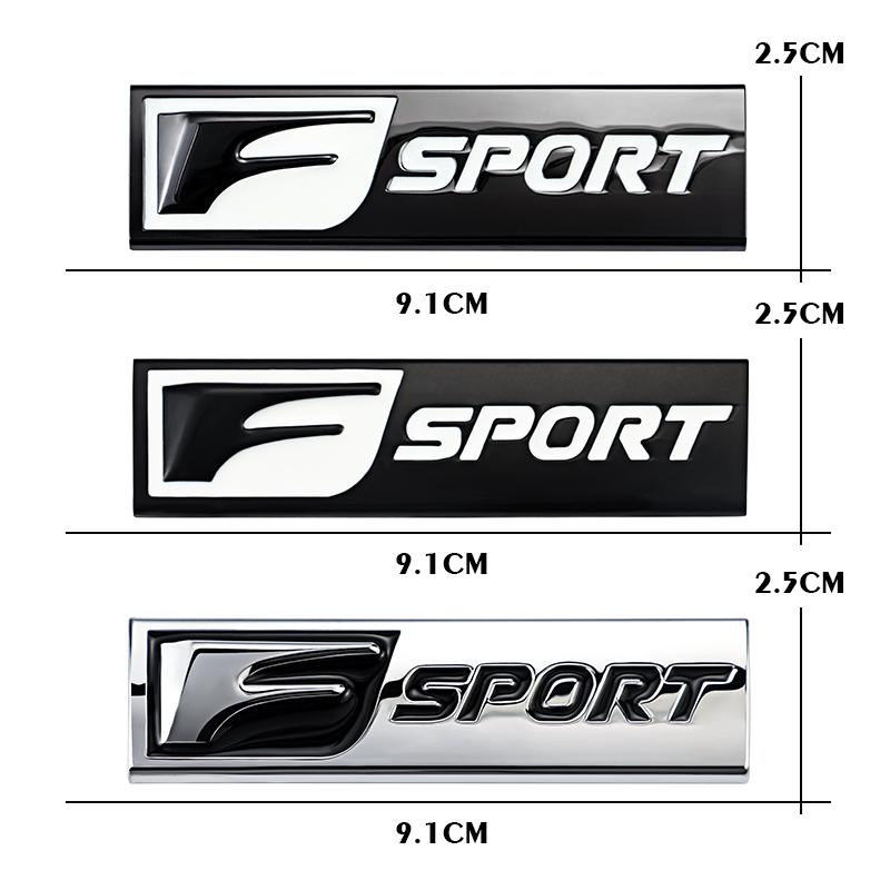 1 Stück 3D Metall Autoaufkleber F SPORT Buchstaben Logo Abzeichen Für Lexus IS250 IS200 CT200h GS300 LS430 RX450h LX570 IS300 ES RX LS IS NX
