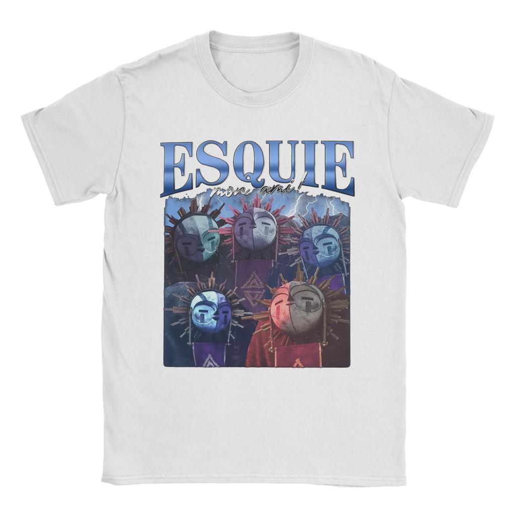 Streetwear T-Shirt Baumwolle 100% Mann Sommer Clair Obscur Expedition 33 Esquie Game Fans T-Shirt Y2K Großhandel Kurzarm Kleidung