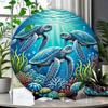 Metal Sign Ocean Turtle Wall Art Nautical Home Decor Bar Cafe