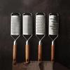 Cheese Grater With Natural Wood Handle Stainless Steel Zester Grater Kitchen Citrus Zester Tool For Ginger