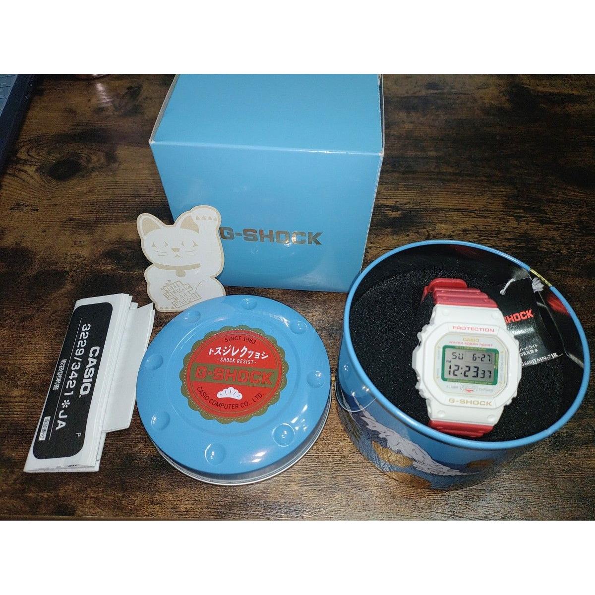 Unused Casio G-Shock MANEKINEKO Lucky Cat DW-5600TMN-7JR Watch