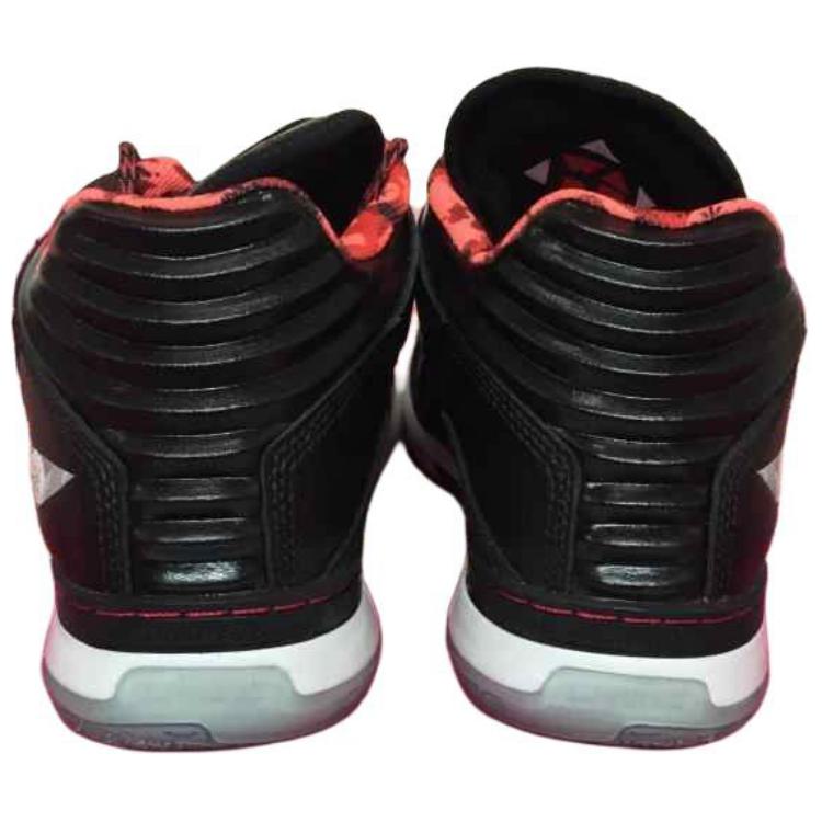 Li Ning WOW 1.5 Slip Resistant Abrasion Resistant Mid top Basketball Shoes Men's Black White Red ABAH037-2