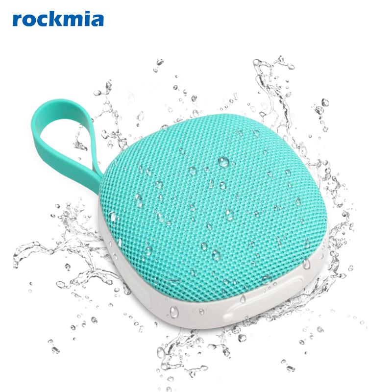Rockmia EBS-303 5W Mini Portable Speaker Bluetooth 5.0 Fabric Mesh Subwoofer with Magnet Function Waterproof TF Card Player Soundbox Gift