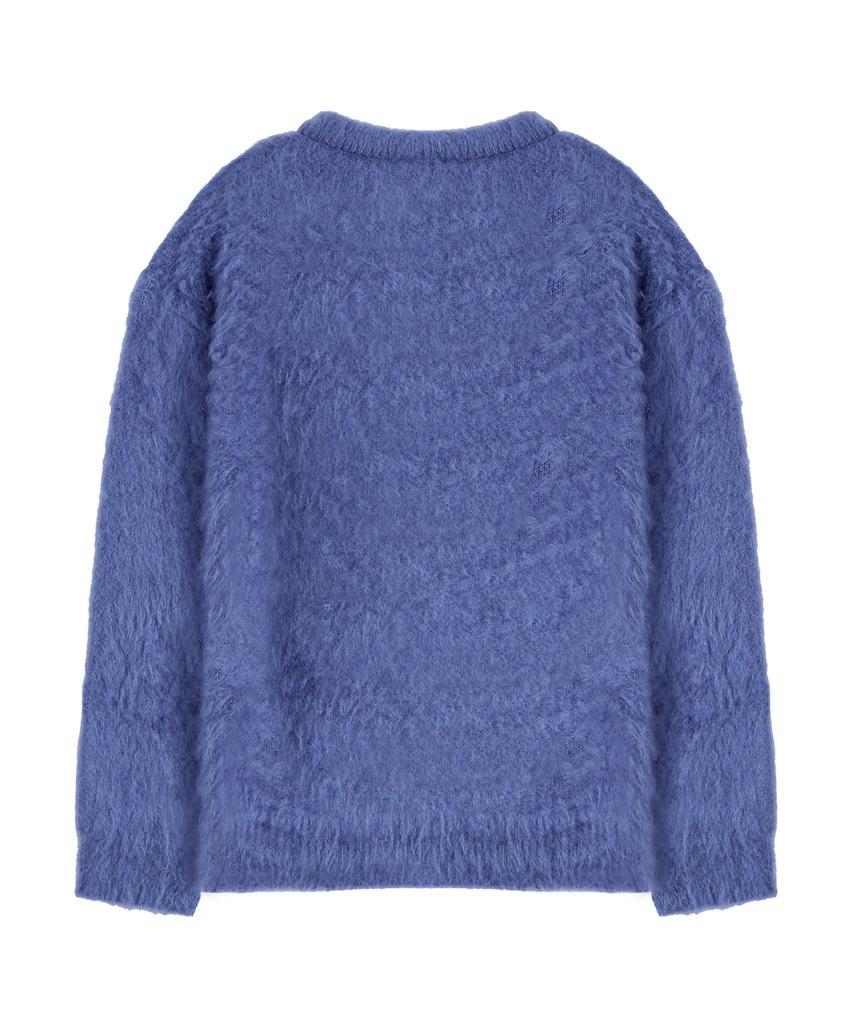 NODU Brush Jacquard Knit [Blue]