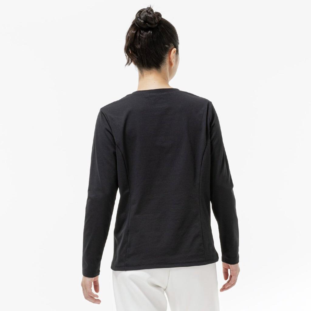 Training Wear Soft Dry UV Protection 32MAD304 Black XL [Mizuno] T-Shirt (Long Sleeve) Sweat-wicking, Quick-drying, Women's