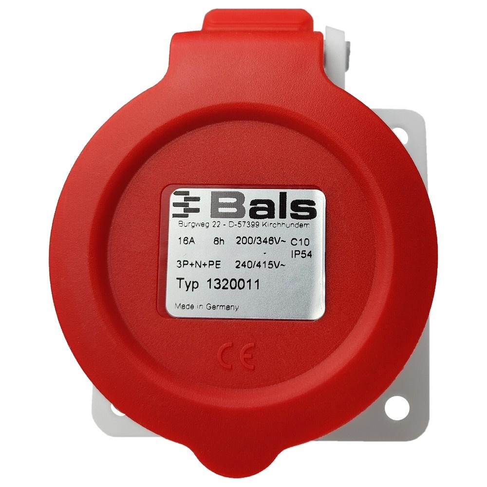 Gniazdo Tablicowe Proste 16A 5P 400V Siłowe Quick-Connect Ip54