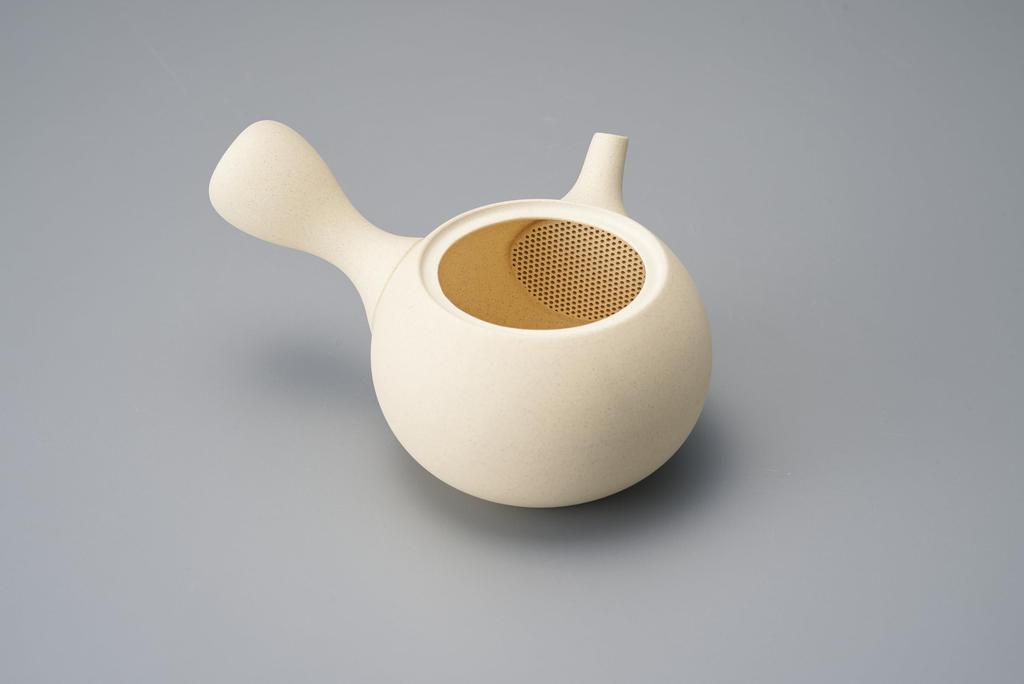 Tokoname-yaki Teapot, Temari Teapot, White Clay, Capacity Approximately 220ml, Ceramic, Made In Japan, Product Number 19084