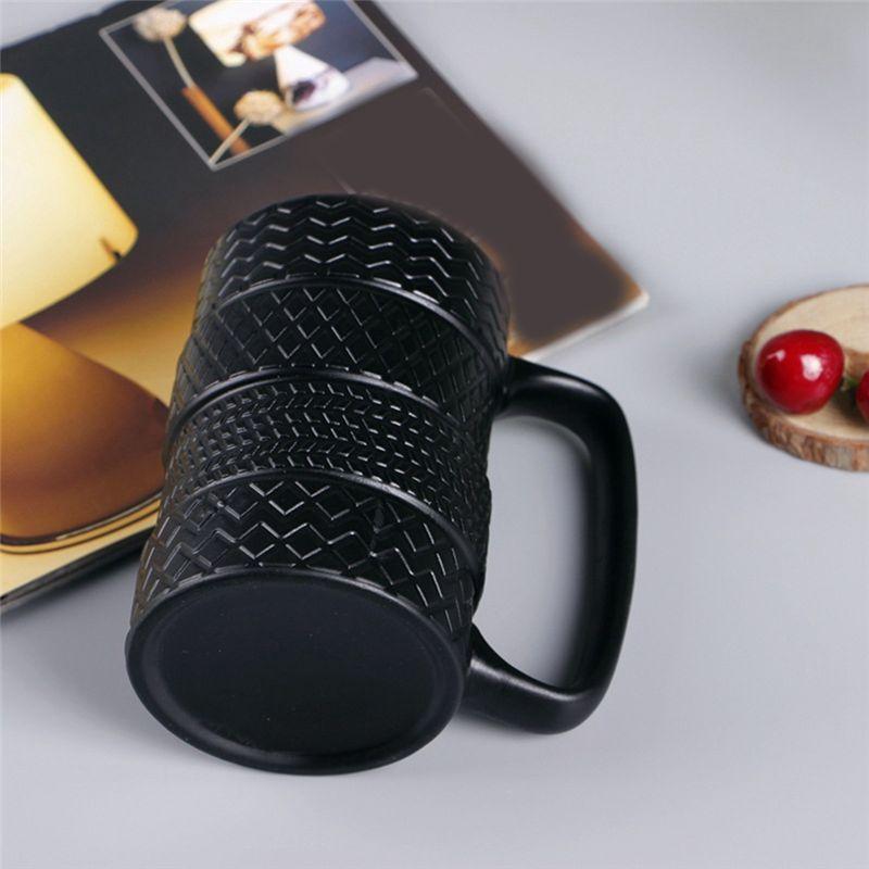 M-Modern-Funny Tire Mugs 500ML Capacity Coffee Mug Breakfast Cereal Milk Tea Water Cup Office Tire Cup Mug Novelty Gifts