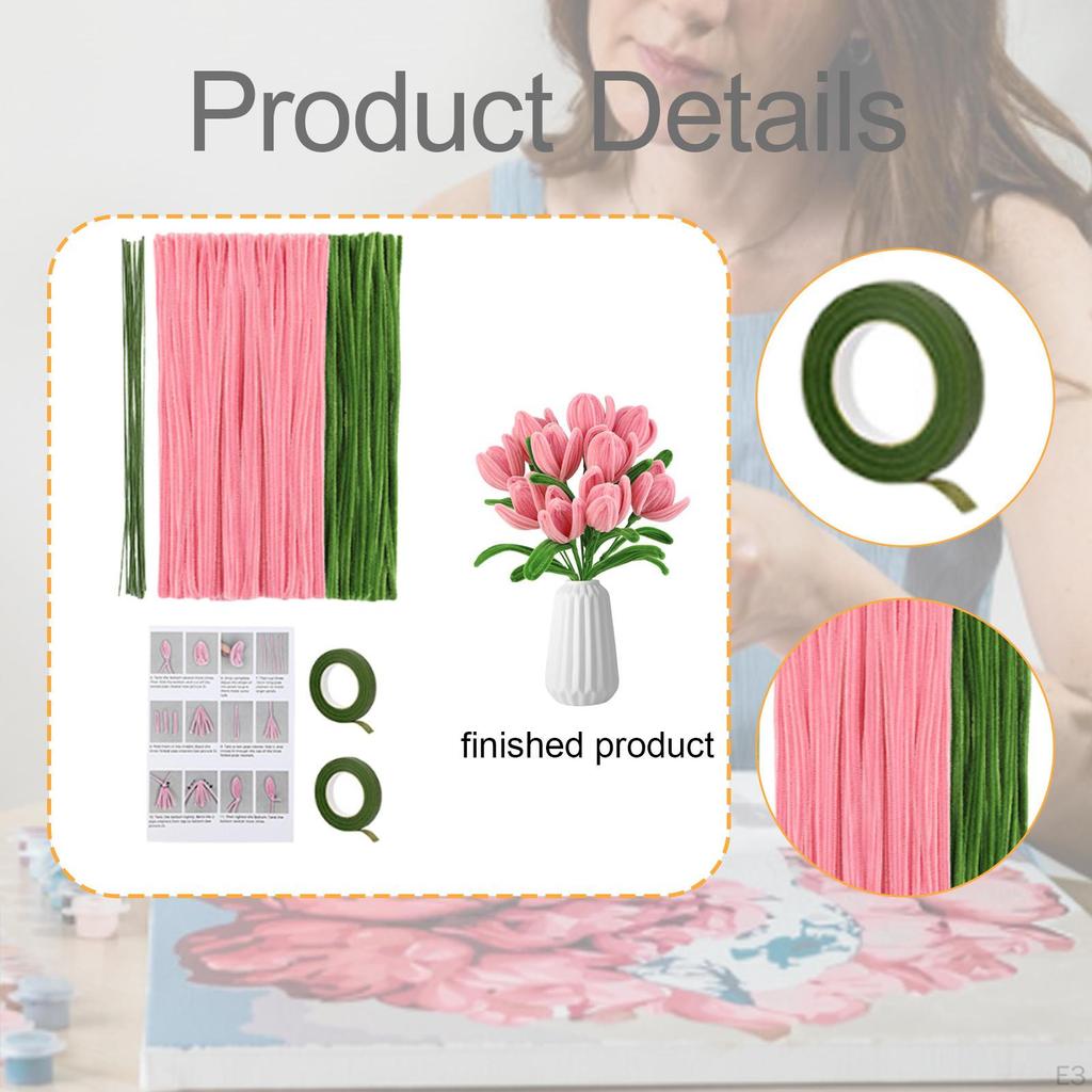 Květinová sada z drátků DIY Kytice Dekorativní Elegantní Kreativní Svatba Dárek pro Přátele