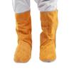 Heat-Resistant Cowhide Leather Foot Covers, Synthetic Cowhide Leather Welding Foot Covers, Easy To Remove, Flame Retardant, for High Temperature Work