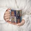 Medieval Cats Pattern Mug With Handle Heat Resistant Afternoon Teas Mug Drinking Cup for Coffee Teas Milk Enduring