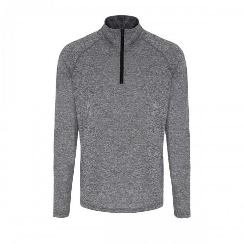 TriDri Men's Performance Quarter Zip Long-Sleeved Sweatshirt