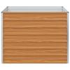 Raised Garden Bed Light Brown 100 X 100 X 77 Cm Galvanized Steel