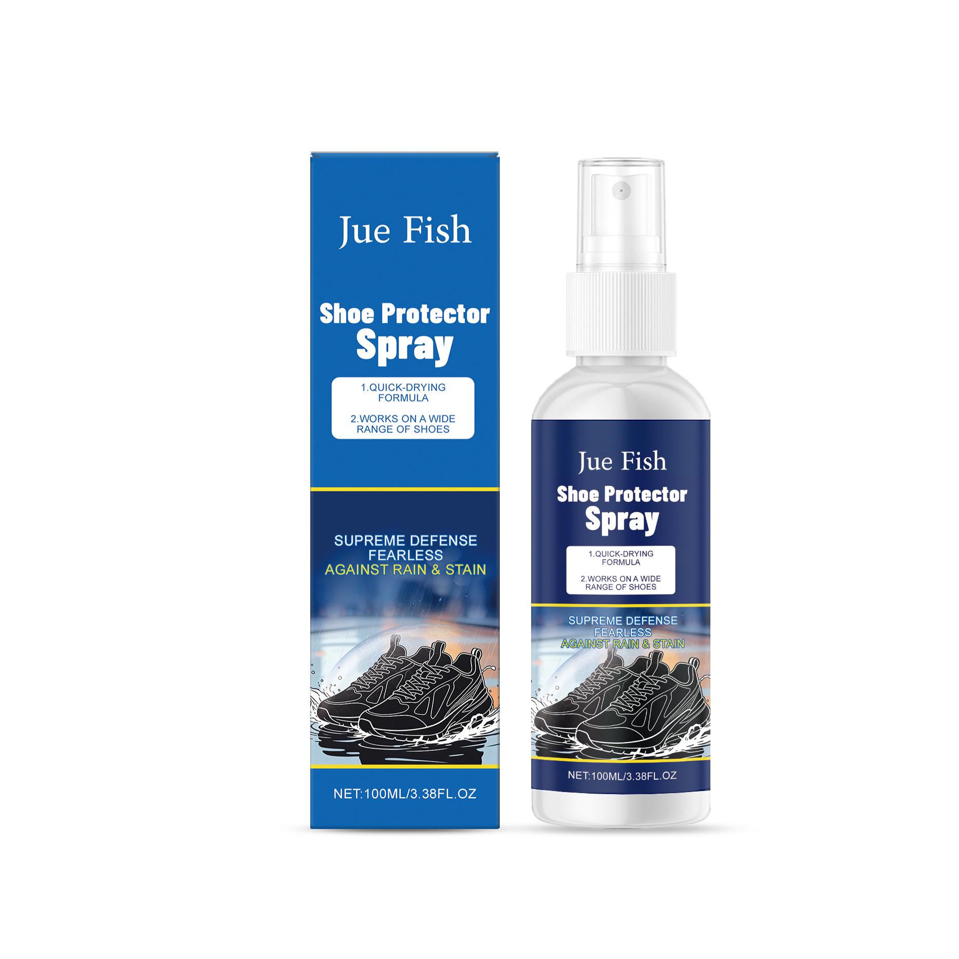

JUE FISH Waterproof & Stain-Resistant Shoe Protector Spray for Leather and Canvas Uppers