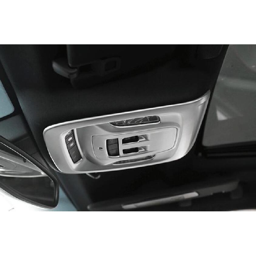 For Cadillac CT4-V CT4 2020-2025 ABS Silver Front Reading Light Frame Trim 2PC