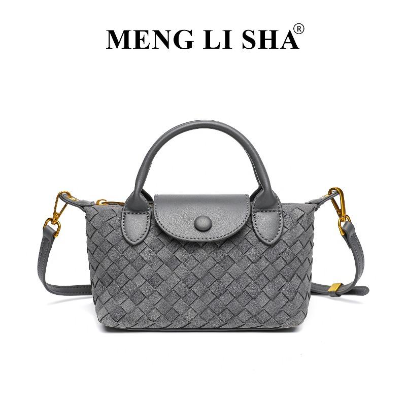 Nuova alla moda borsa tessuta a mano a spalla singola crossbody Borsa a forma di raviolo Longxiang versatile per pendolari portatile borsa da donna