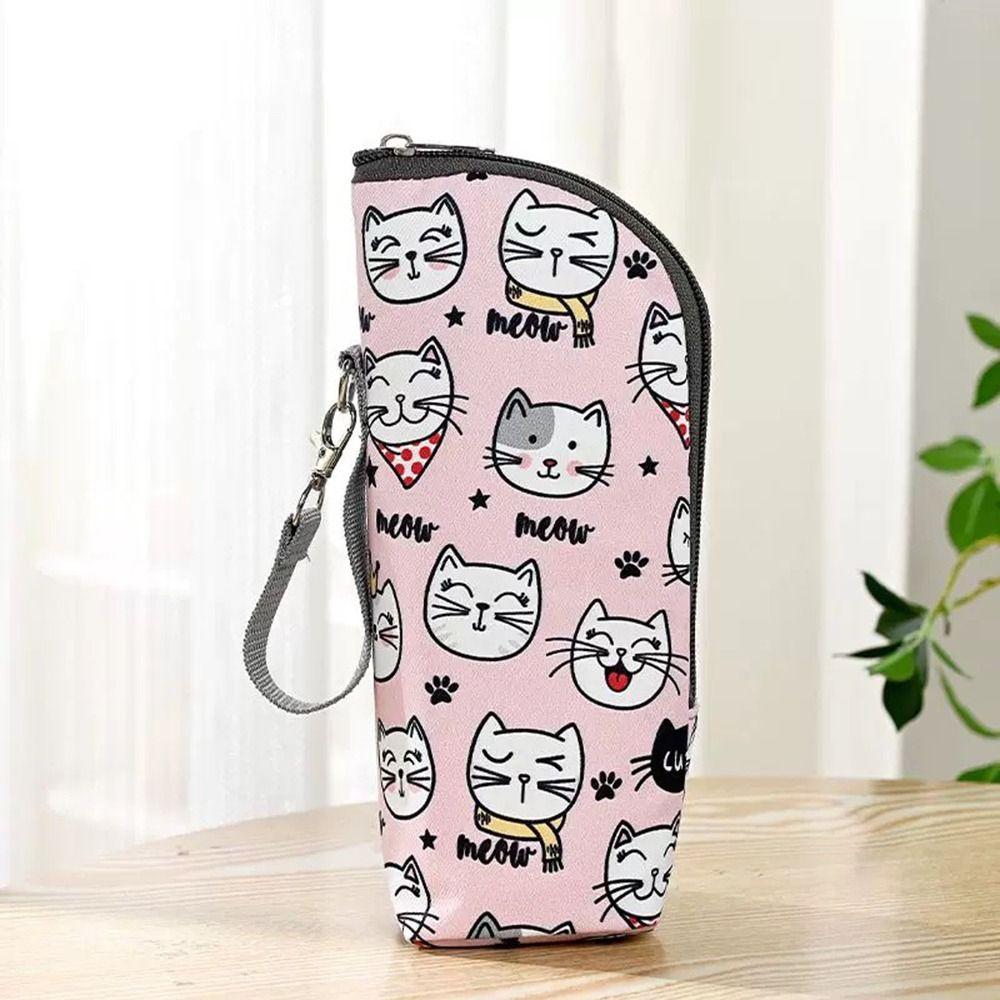 Aluminum Mold Insulation Bottle Bag Cartoon Thermal Milk Bottle Pouch Oxford Cloth Outing Stroller Hanging Bag
