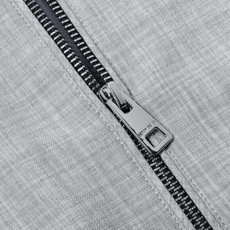 SEPTWOLVES Men's Casual Baseball Collar Blended Top