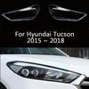 For Hyundai Tucson 2015 2016 2017 2018 Front Car Headlight Cover Lens Shell Lampcover Lampshade Headlamp Light Mask