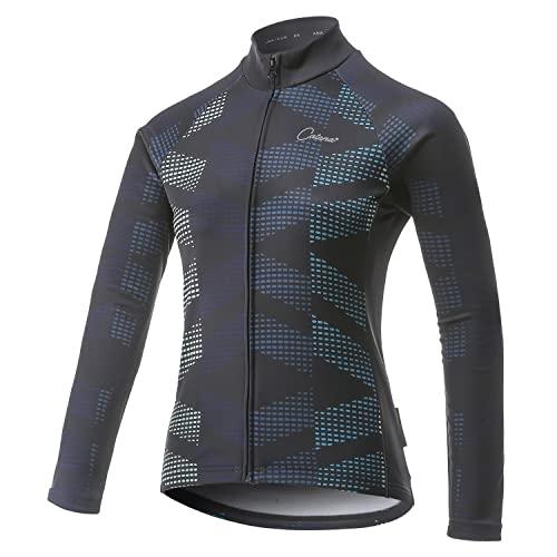 CATENA Women s Cycling Jersey, Long Sleeve, Fleece-Lined, Warm, for Autumn and Winter