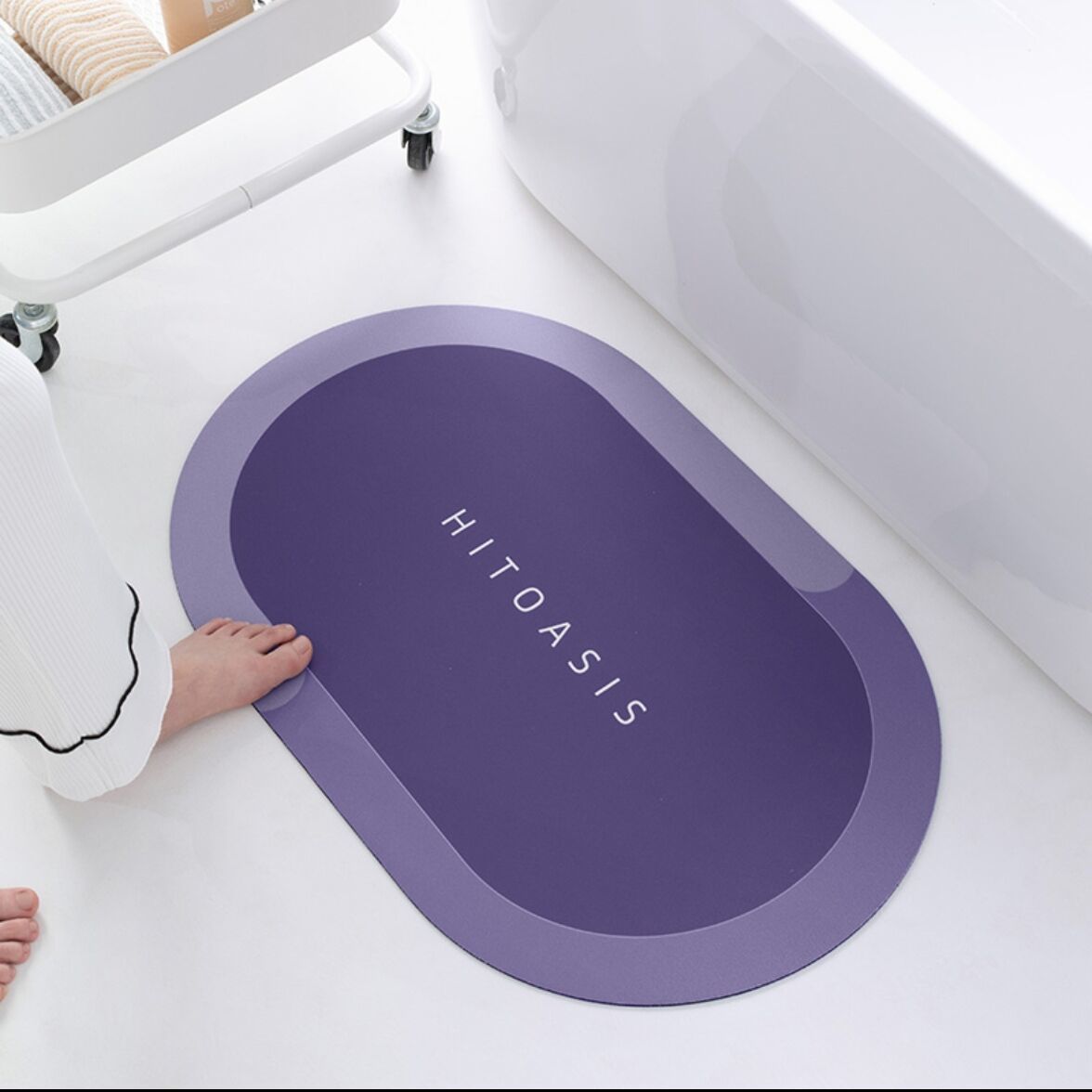 

Диатомовый коврик для впитывания грязи, нескользящий износостойкий коврик для ванной комнаты, туалета 40cmx60cm