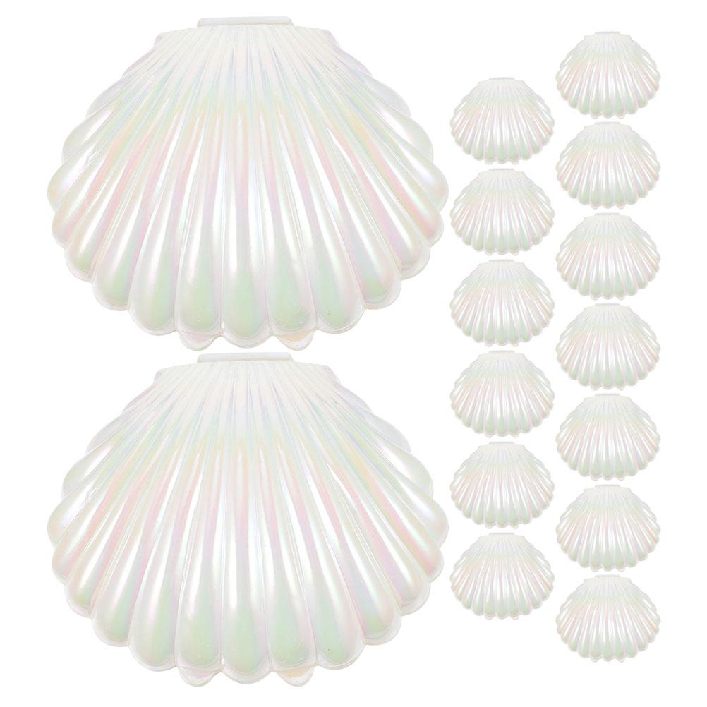 

15 Pcs Decorate Candy Box Office Clam Shell Holder Pp Wedding Favor Boxes Seashell Ocean Party Containers Party Containers Other бежевий
