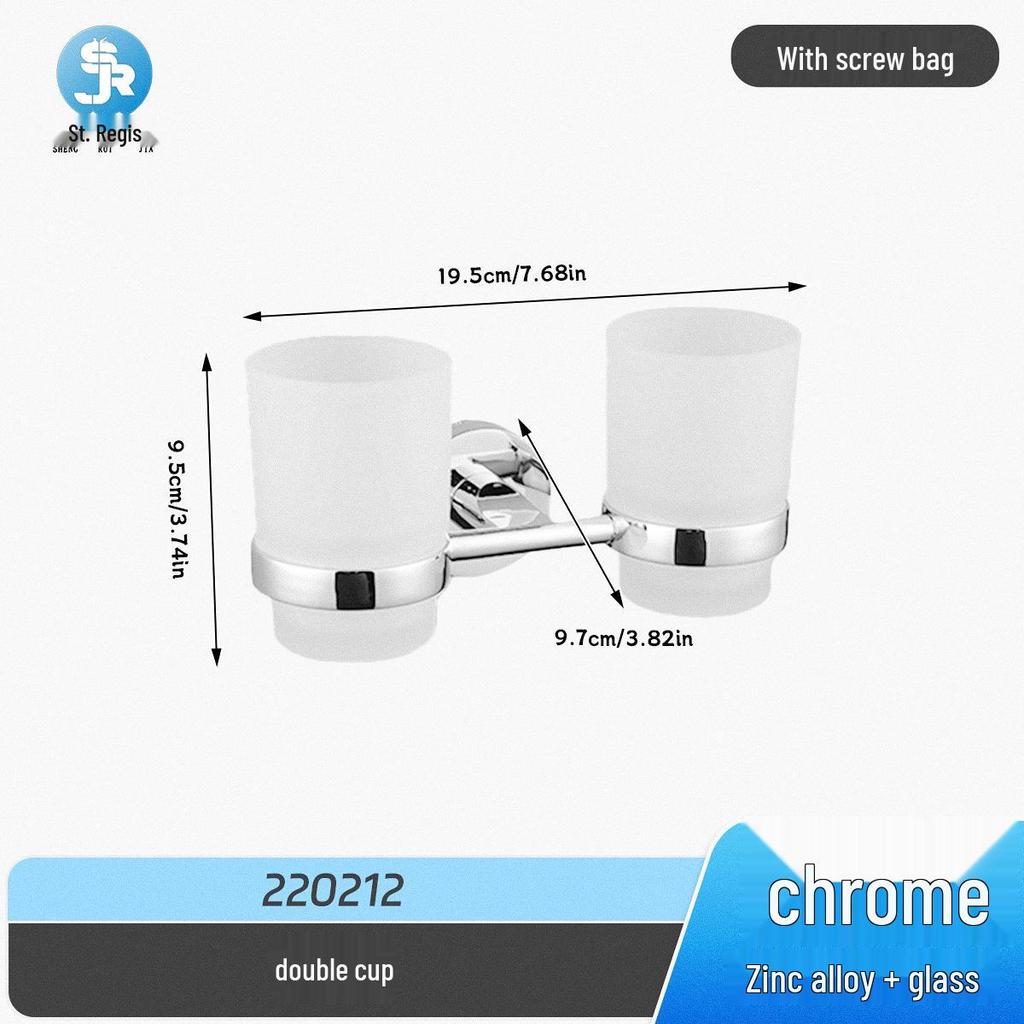 Stainless Steel Bathroom Towel Rack & Hanger Set