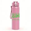 1PC The Cramps Band Green Retro Text Print 750ml Portable Sports Water Bottle Leakproof Gym Outdoor Travel Drink Cup