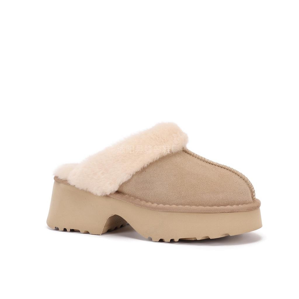 Snow Shoes Winter Shoes Platform Slippers Wear Fluffy Slippers Fluffy Tow Snow Boots