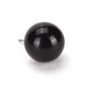 100pcs 4-14mm Black Beans Type Eyes Ball Button Diy Toys Eyes Accessories Black Needle Doll Toy Eyes with Pin for Diy Felting 100pcs
