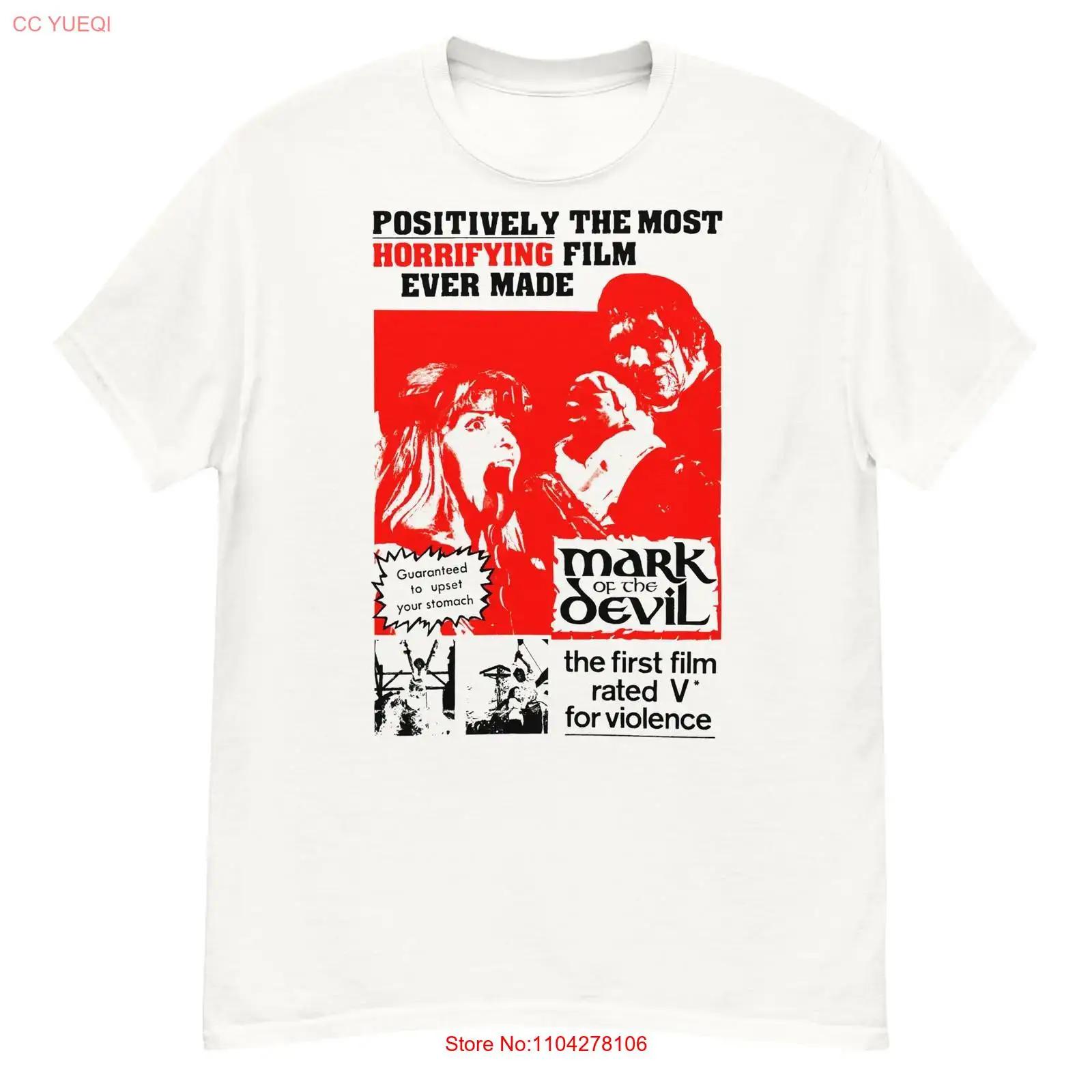 

Mark of the Devil cult horror film fan art t shirt vintage Washed Casual Breathable Comfortable Top For Everyday Wear Soft 5XL різнокольоровий