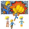Peluche Supereroe Bryson And Ham Giocattolo di Peluche con Opzioni di Colore Marrone e Blu